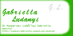 gabriella ludanyi business card